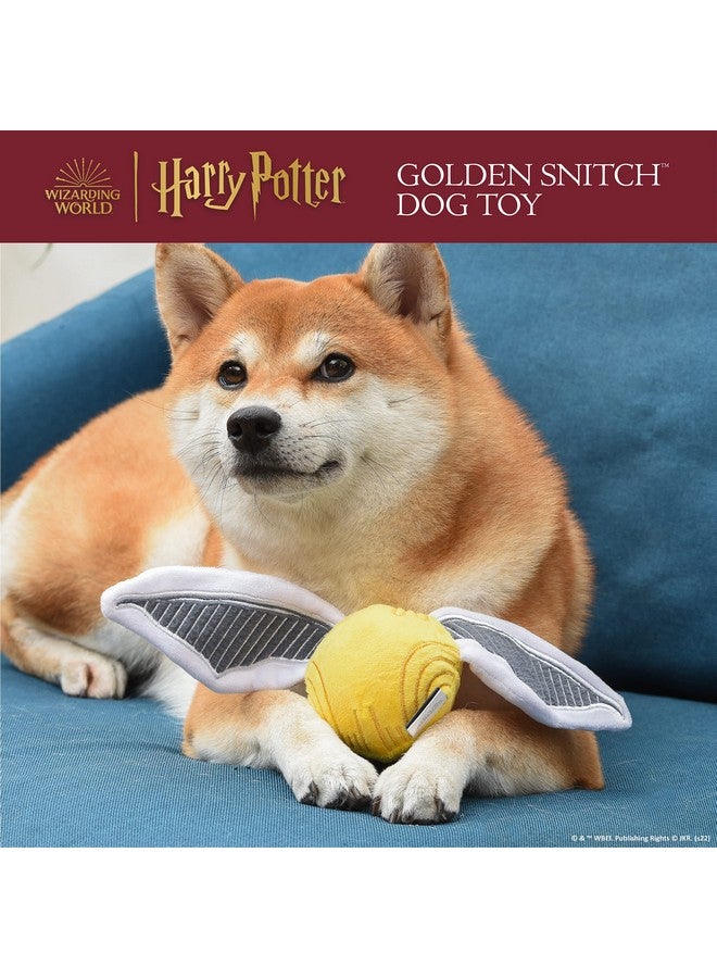 Harry Potter Snitch Pet Squeaker Toy | Dog Toy Snitch Squeaker Ball | Quidditch Inspired Dog Toy for Pets | Crinkle Dog Toy, Dog Ball Toys, Squeaky Ball for Dogs - Image 2