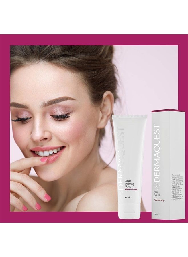 DermaQuest Advanced Therapy Algae Polishing Facial Scrub - Plastic-Free Environmentally Safe - Minimize Pores & Soothe Swelling and Redness - Deeply Hydrating Gentle Exfoliation for All Skin Types (4o - Image 1