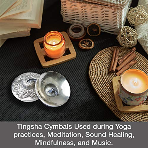 HIMALAYAN BAZAAR Premium Bronze Tingsha Cymbals Bells - Easy To Play - Meditation Mindfulness Chime For Chakra Healing Sound Bath Spiritual Gifts Handcrafted Tibetan by Himalayan Bazaar - Image 4