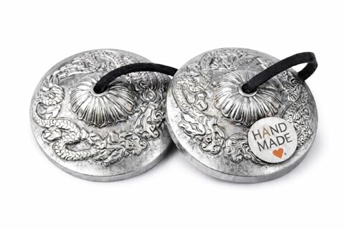 HIMALAYAN BAZAAR Premium Bronze Tingsha Cymbals Bells - Easy To Play - Meditation Mindfulness Chime For Chakra Healing Sound Bath Spiritual Gifts Handcrafted Tibetan by Himalayan Bazaar - Image 1