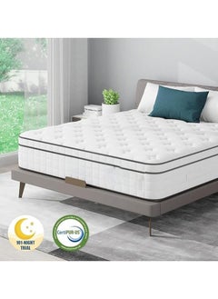 The Home Mart The Home Mart Hybrid 20 cm Pocket Spring Mattress with Cool Gel Memory Foam, Motion Isolation & Pressure Relief – Orthopedic Support for Back Pain Medium Firm Comfort (California Queen: 160x200)  - Image 2