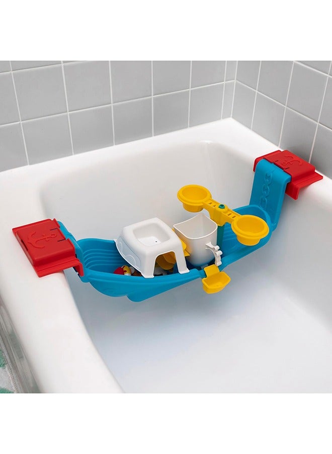 Step2 Nautical Rain Showers Bath Set | Bath Boat with Bath Toys, Blue  - Image 5