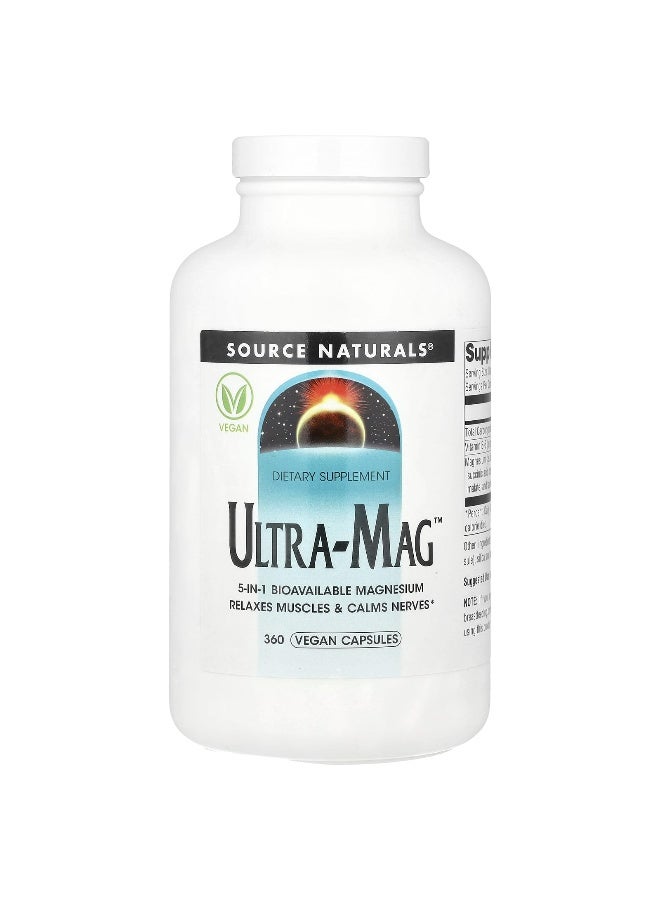 Source Naturals سورس ناتشورالز، ألترا-ماج™، 360 كبسولة نباتية - Image 1