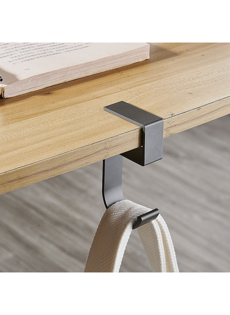 Student Desk Side Bag Hook Organizer Gray 5 words