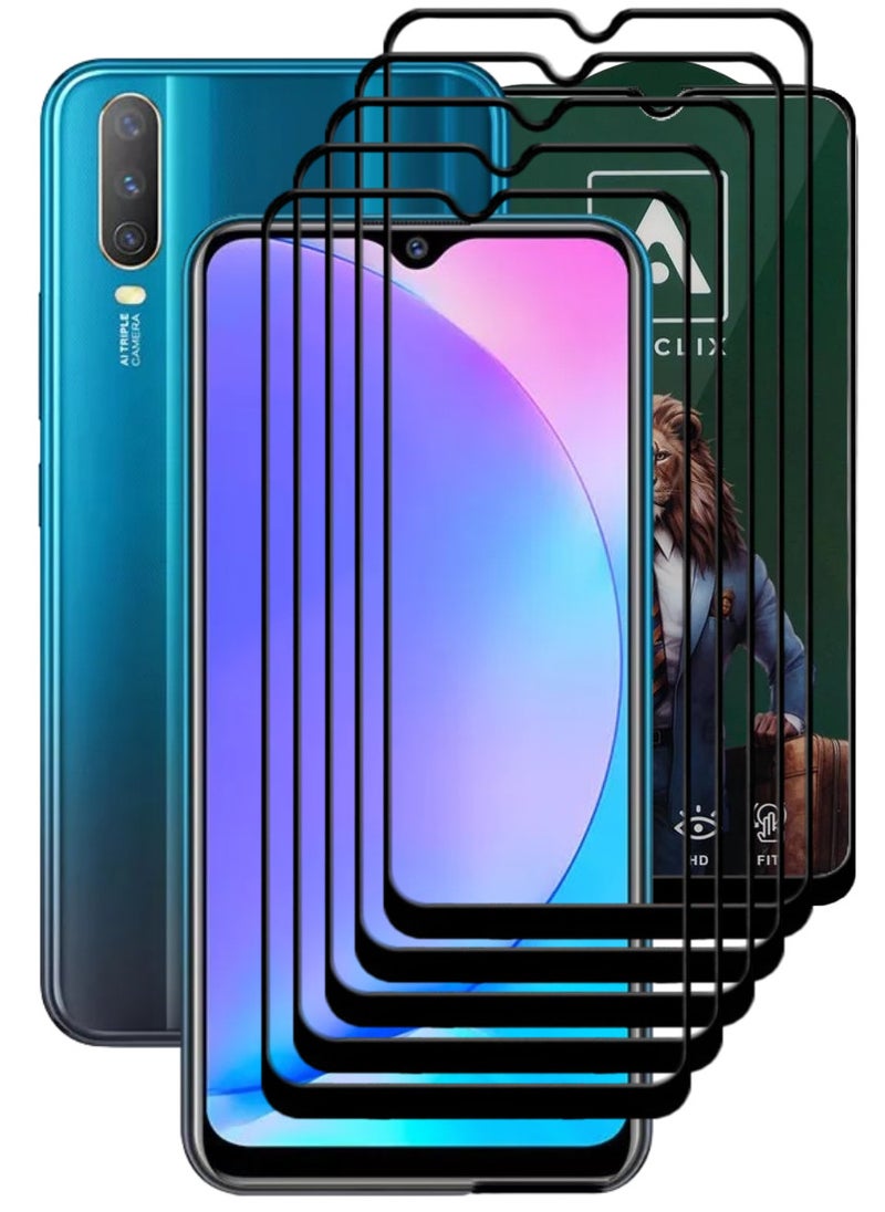 ACLIX 5 Pieces Antistatic ESD Dustproof Premium Quality High Definition Tempered Glass Screen Protector Designed For vivo Y17 - Image 1