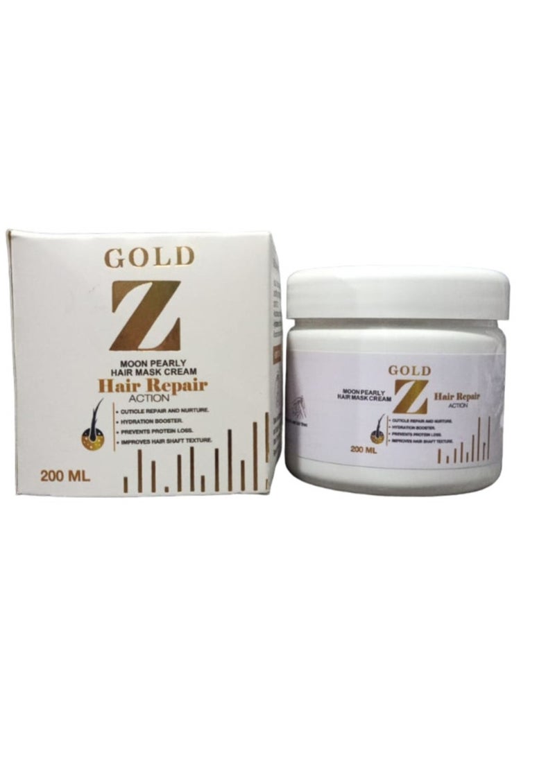 Dermaz - GoldZ Hair Repair Action Cream Mask 200ml - Image 1
