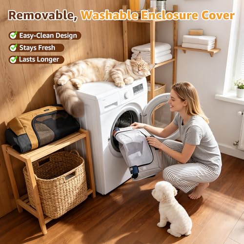 LOOBANI Foldable Dog Playpen for Small Dogs- Indoor/Outdoor Puppy Playpen with Removable Washable Fabric Enclosure, Sturdy Steel Frame & 690D Oxford Cloth,Portable Crate for Puppies & Cats,32"x24"x22" - Image 4