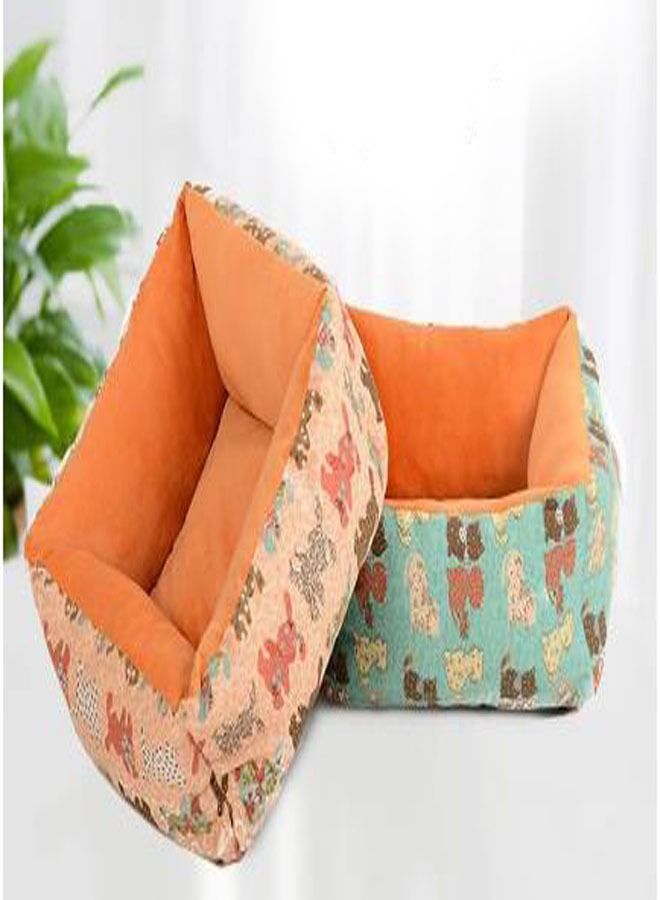 Soft Pet Mat for Dog, Square Durable Breathable Pet Bed with Anti-Slip Bottom (orange) - Image 2