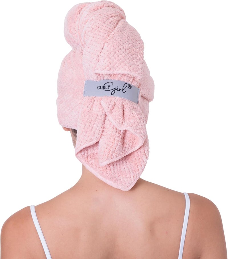 Curly Girl Curly Hair Microfiber Hair Towel Waffle Hair Towel Anti Frizz Fast Drying Curly Hair Plopping Towel 41 x 35