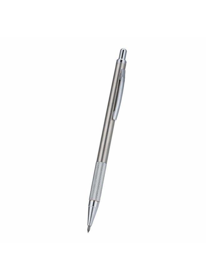 Walfront 1pc Scriber Pen Diamond Glass Cutter Scriber Tungsten Steel Tip Engraver Pen Glass Cutting Tool for Glass Ceramic Plate(Silver) - Image 1