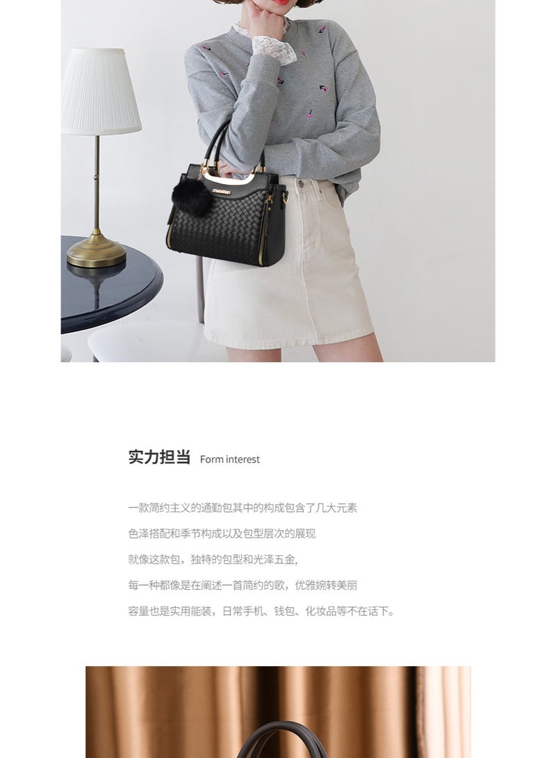 حقيبة اليد Faux Leather Crossbody حقيبة للنساء ذات السعة الكبيرة حقيبة حقيبة حقيبة الظهر حقيبة حقيبة الكتف المتحركة Fashionable Travel Shoulder Bag For Ladies - Image 2