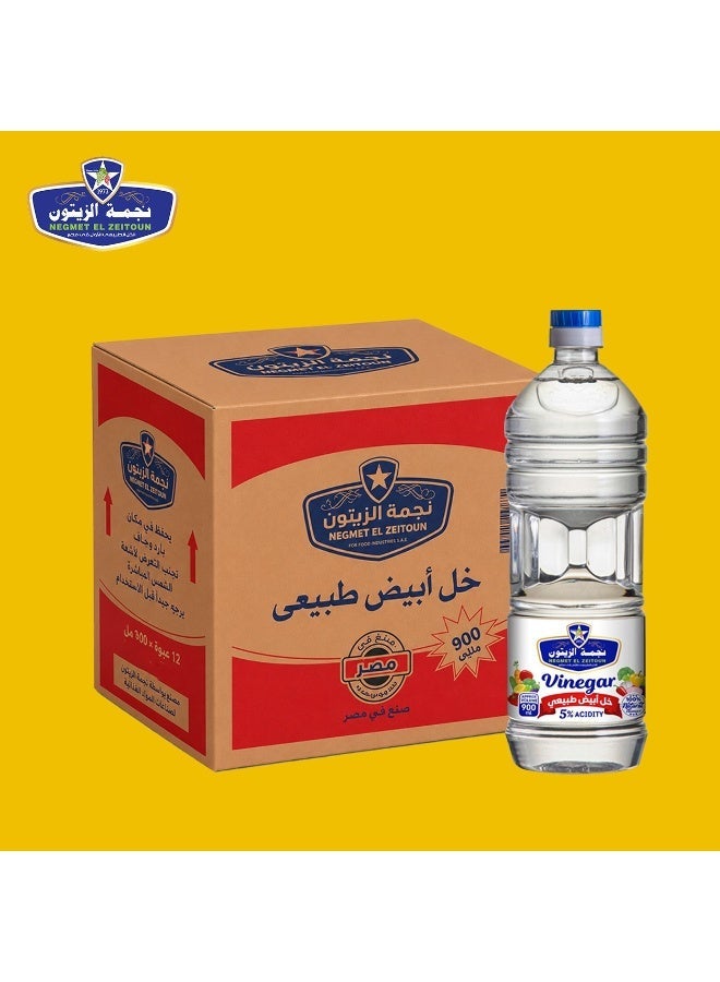 Negmet El Zeitoun Natural White Vinegar - 900 gm- Box - Image 1