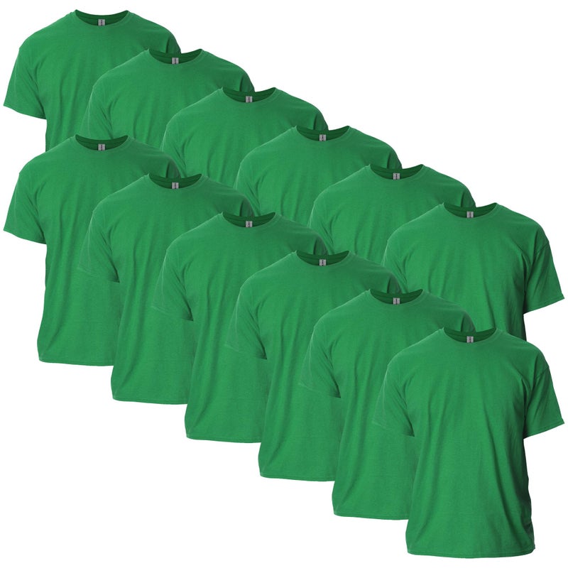 Gildan Adult Ultra Cotton T-Shirt, Style G2000, Multipack, Antique Irish Green (12-Pack), X-Large - Image 1