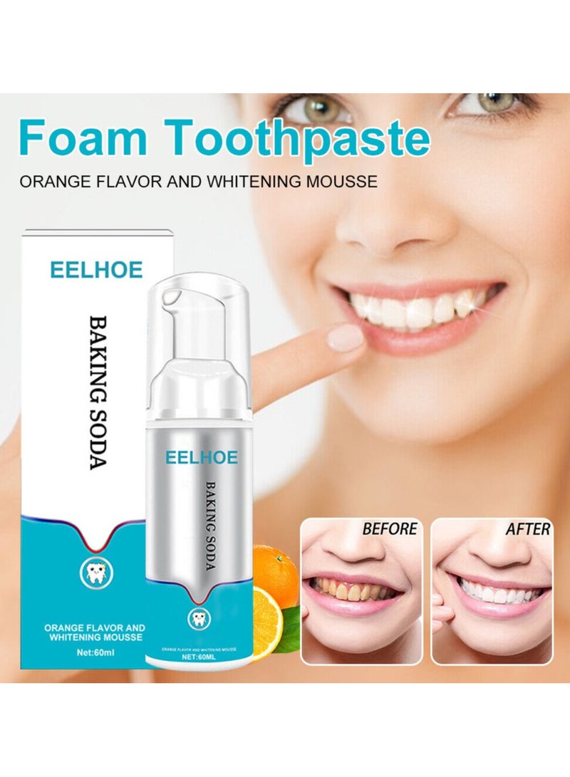 EELHOE Deep Cleaning Foam Toothpaste,Deep Cleansing Foam Toothpaste EELHOE, Teeth Whitening Toothpaste, Baking Soda Toothpaste, Intensive Stain Removal Toothpaste (1pcs) - Image 4