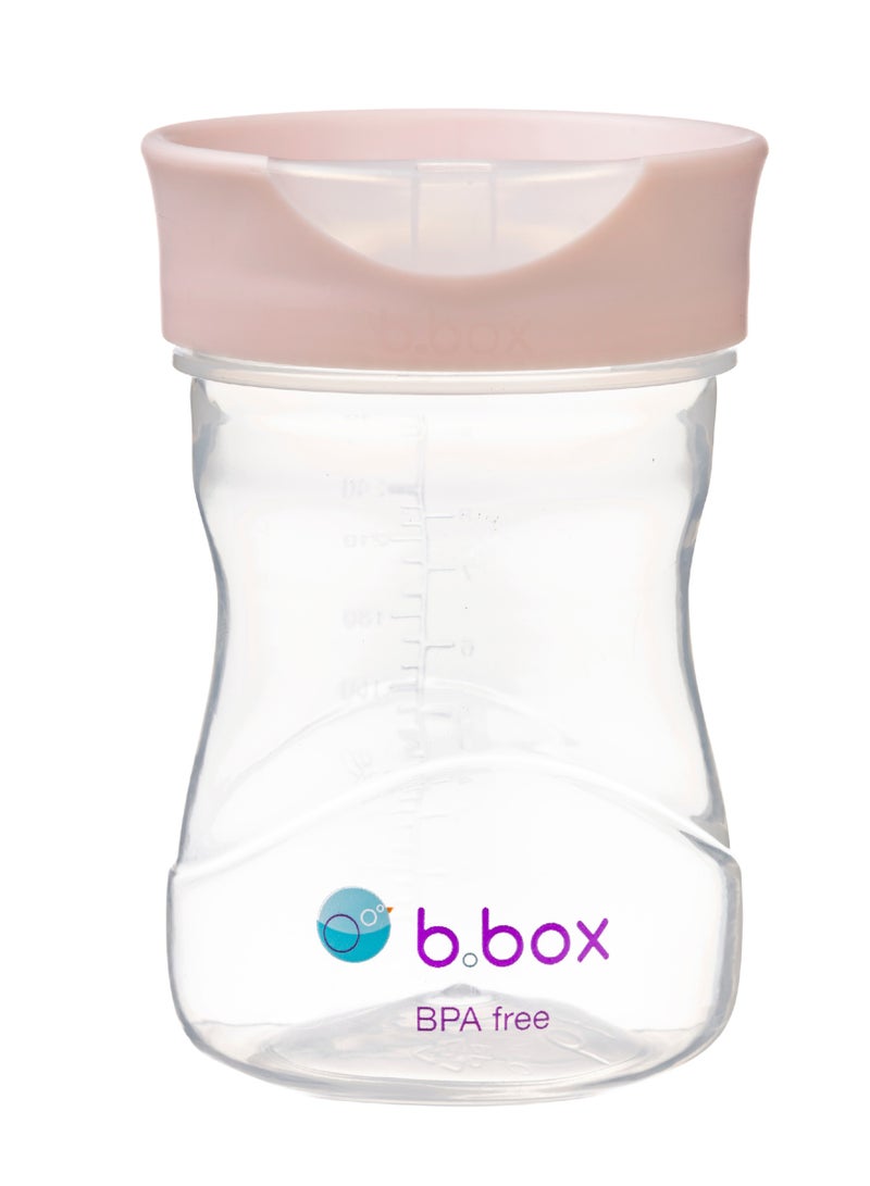 b.box كوب تدريب الأطفال من b.box: تدفق حر، انتقال سهل من كوب الشرب إلى كوب الأطفال الكبار. خالي من BPA، آمن للغسل في غسالة الصحون | 12 شهرًا+ | 240 مل (وردي) - Image 1