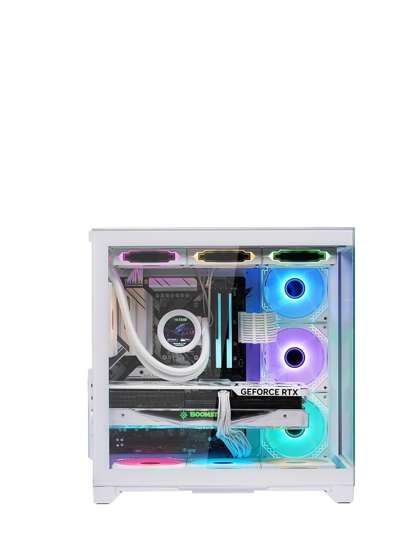 WJCOOLMAN حافظة كمبيوتر WJ كولمان روبن 2 برو مع 7 مروحة ARGB - أبيض - Image 2