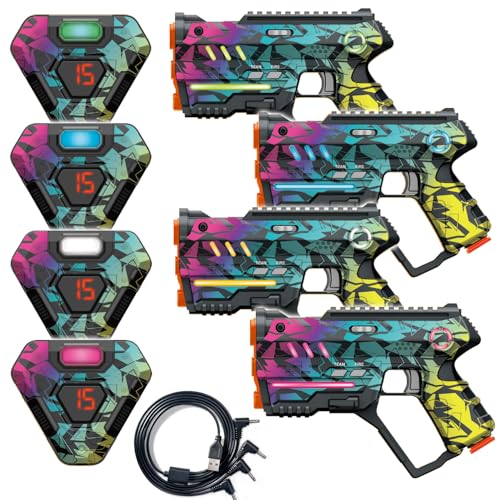 Winyea Tag Rechargeable Laser Tag Set of 4 Lazer Tag Game for Kids Indoor Outdoor Play Gift Ideas for Kids Teens and Adults Cool Toys for Teenage Ages 8 9 10 11 12Year Old Boy Girls - Image 1