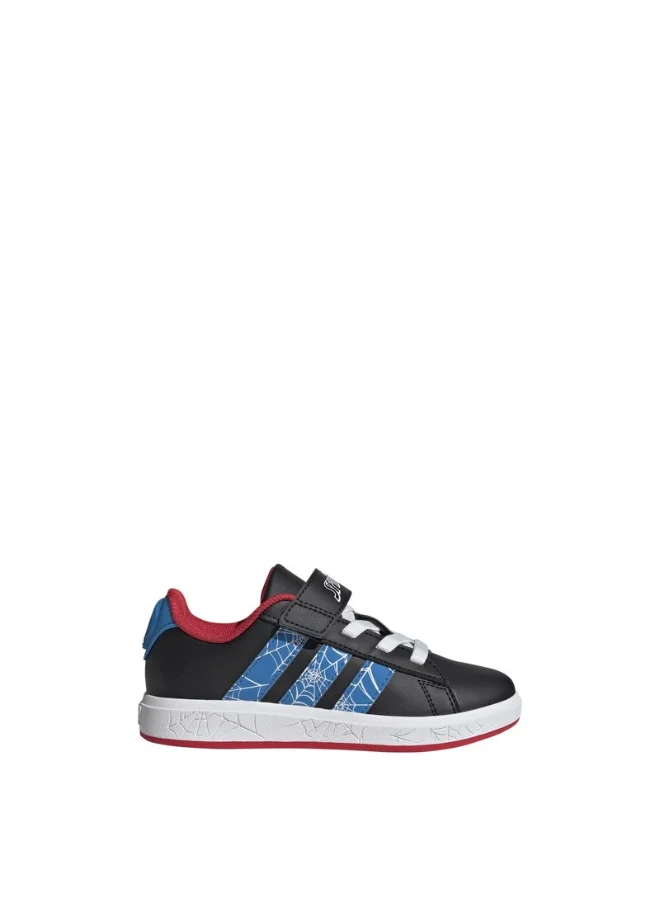 Adidas Grand Court Spider-Man El K U Black Sportswear Shoes For Kids