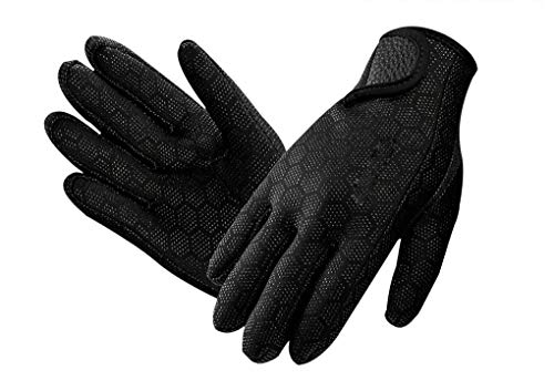 PURFUN Men Women 1.5mm Neoprene Diving Gloves for Men Women Flexible Thermal Full Finger Wetsuit Gloves for Swimming Snorkeling Kayaking Surfing Watersports Spearfishing Sailing - Image 5