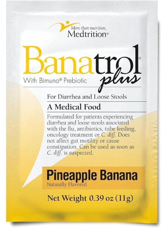 Medtrition دواء سريع طبيعي مضاد للإسهال للأطفال باناترول بلس رقائق الموز ونكهة الأناناس 75 جرعة - Image 1