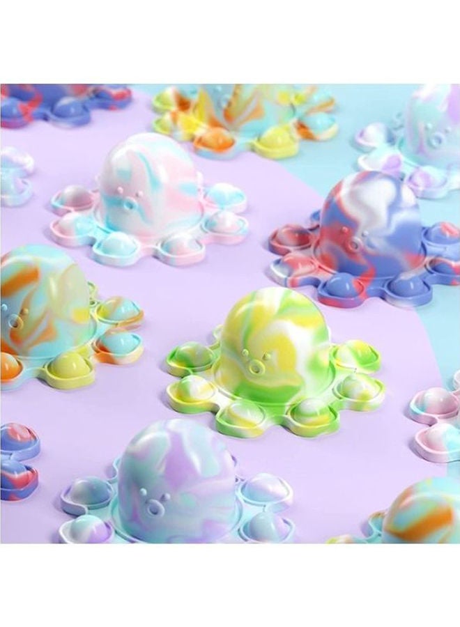 NIBEMINENT Flipped Octopus Pop Fidget Squishy Toy 9x5x4.2cm - Image 3