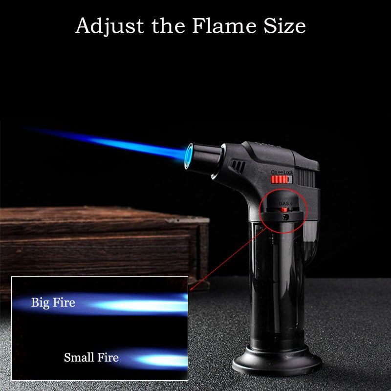 XQBBIDM Torch Lighter, 3 Pack of Jet Flame Lighter Refillable Gas Butane Lighter Windproof Lighters Jet Butane Lighter for Candle, Campfire, Kitchen,Grill, Camping(without Butane) - Image 3
