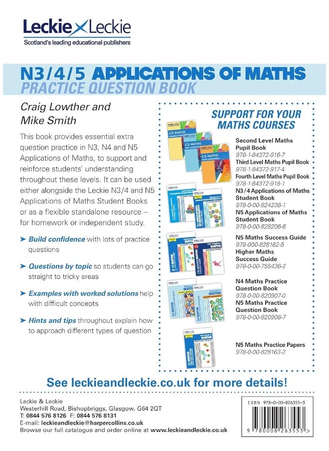 National 3/4/5 Applications of Maths: Practise and Learn CfE Topics  - Image 2
