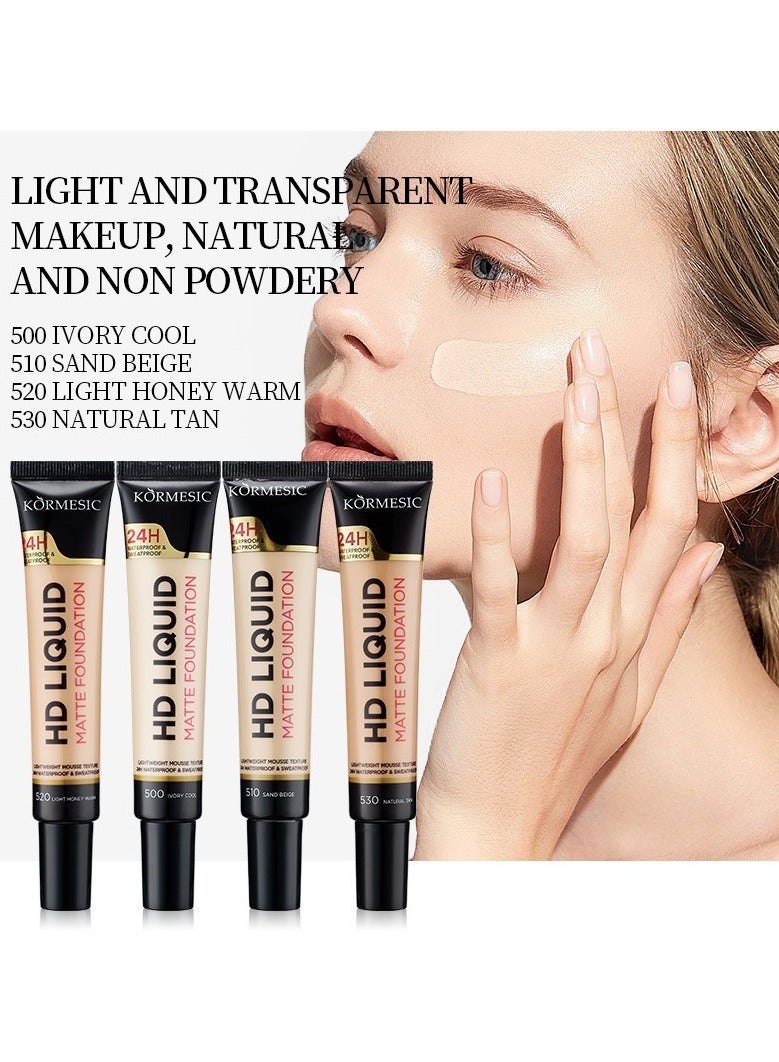 Kormesic الأساس السائل hd # 510 30g-خفيفة الوزن وطويلة الأمد - Image 4