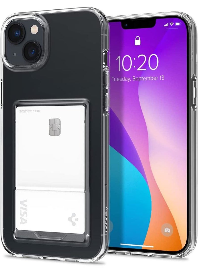 Spigen Crystal Slot iPhone 14 Case Cover with 1 Card Slot - Crystal Clear 
