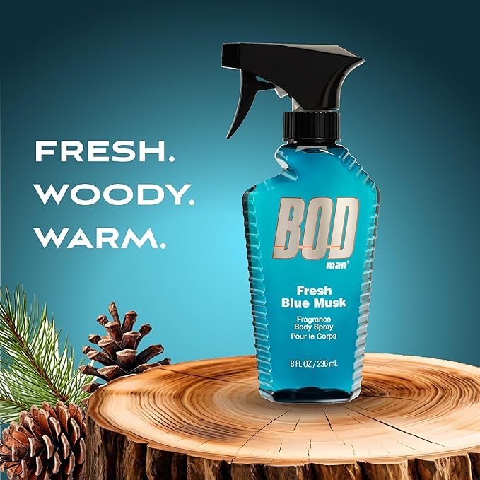 BOD Man Parfums de Coeur Bod Man Fresh Blue Musk Body Spray 8 oz - Image 1