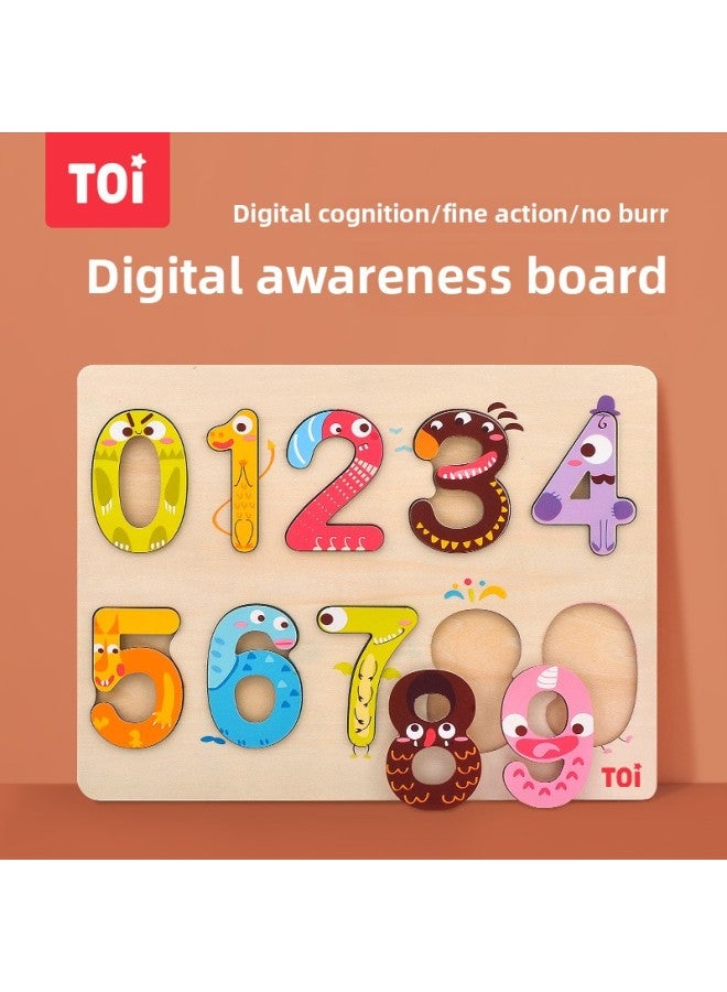 لعبة ألغاز TOI للأطفال بعمر 1-2-3-4 سنوات على شكل أحجية خشبية، ألغاز معرفية للحروف وتعليم اللون: لوحة حروف أبجدية للحيوانات من TOI - Image 3