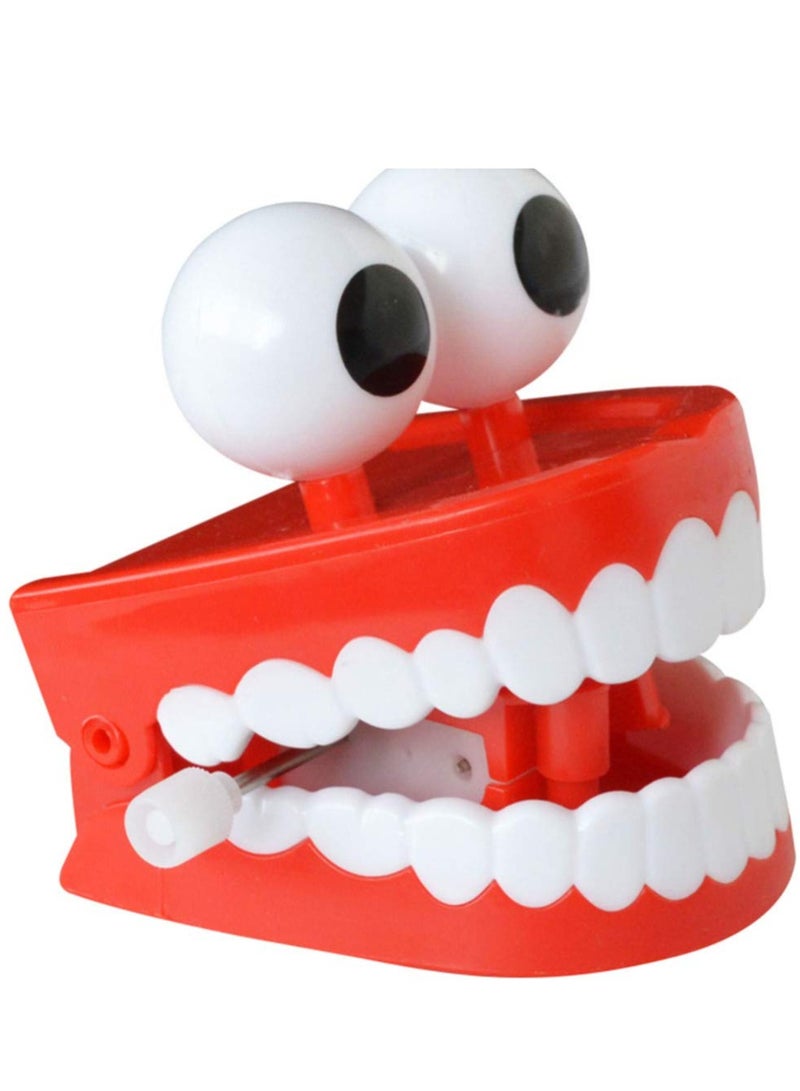 SYOSI Wind-up Toys Plastic Chattering Teeth, Wind up Toy Early Educational Toy, Popping False Teeth Toy Funny Teeth Toys, Baskets Stuffers Gifts for Kids Toddler, Non-toxic and Odorless (2Pcs) - Image 4