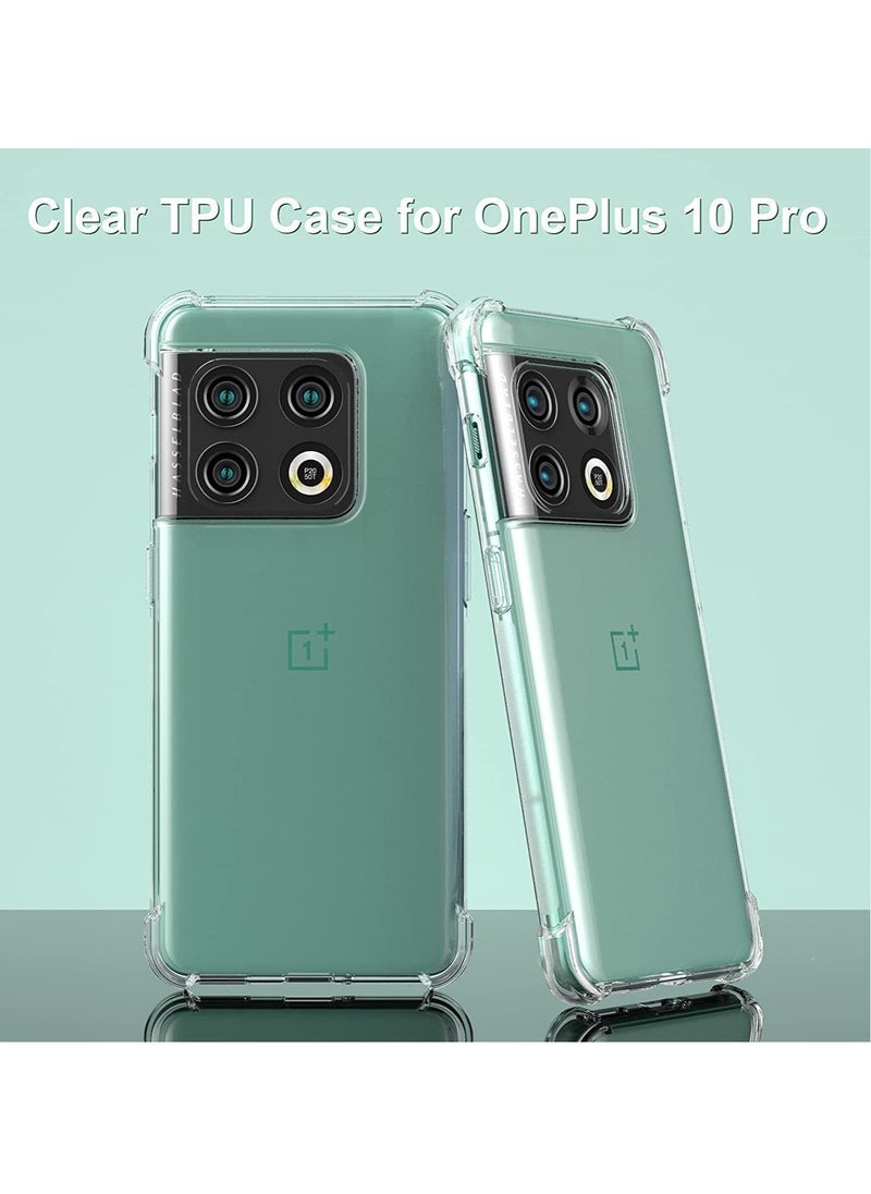 ELTRAZONE Case for OnePlus 10 Pro Case Cover Clear Back Air Cushion Soft Silicone Shockproof Anti-Scratch Protective Bumper Shell Corner for One Plus 10 Pro - Image 1