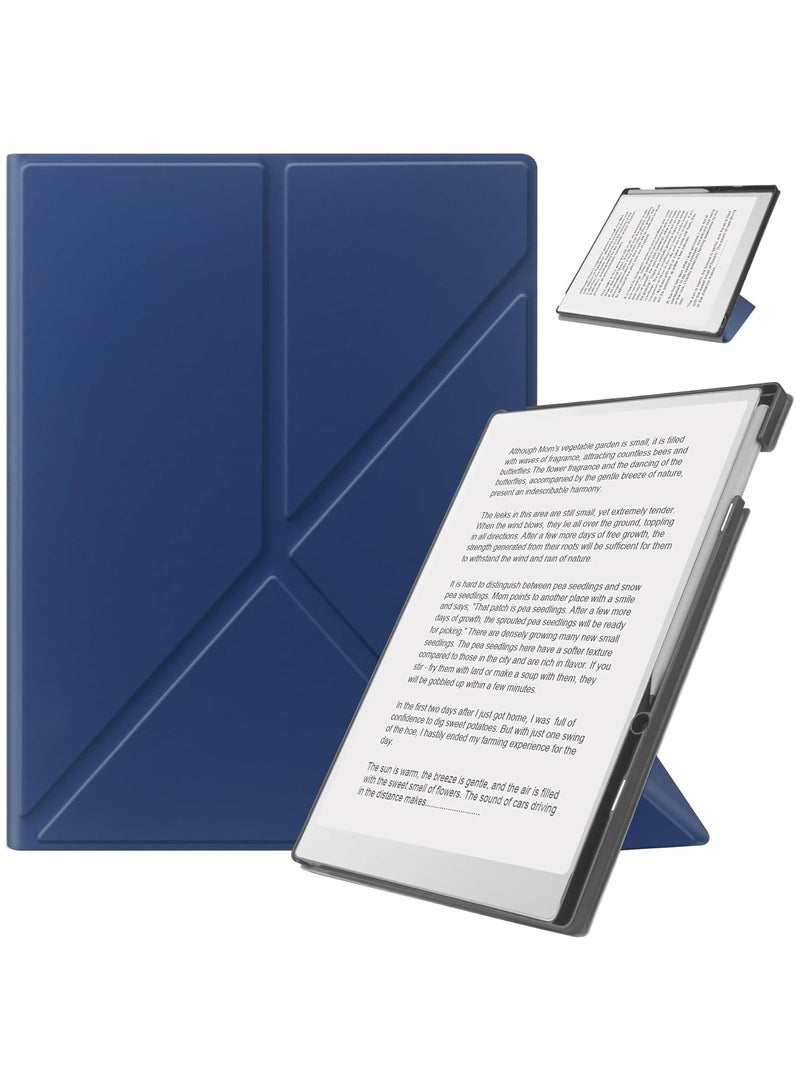 روك بو حافظة لجهاز Remarkable Paper Pro مقاس 11.8 بوصة (إصدار 2024)، مع تصميم حامل ثابت قابل للطي وجيب للقلم، تناسب الكمبيوتر اللوحي الورقي الرائع بشاشة ملونة مقاس 11.8 بوصة، وخاصية النوم/الاستيقاظ التلقائي، باللون الأزرق - Image 1
