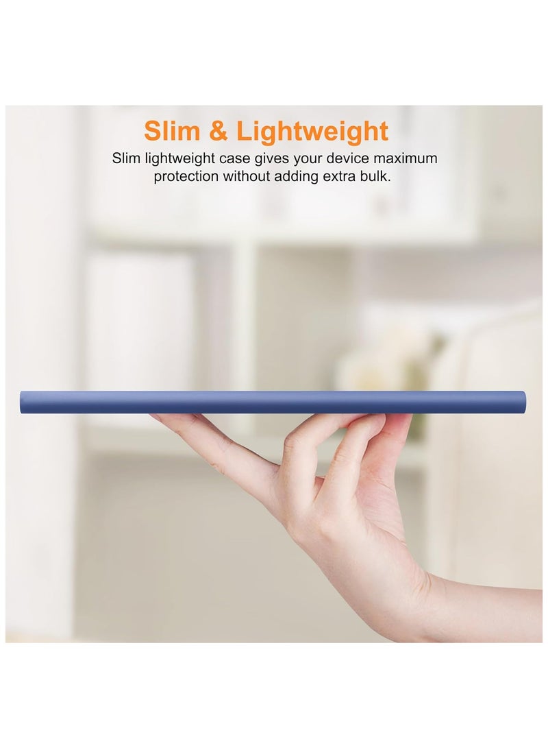 روك بو حافظة لجهاز Remarkable Paper Pro مقاس 11.8 بوصة (إصدار 2024)، مع تصميم حامل ثابت قابل للطي وجيب للقلم، تناسب الكمبيوتر اللوحي الورقي الرائع بشاشة ملونة مقاس 11.8 بوصة، وخاصية النوم/الاستيقاظ التلقائي، باللون الأزرق - Image 2