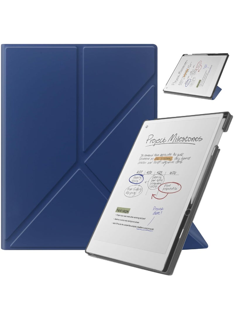 روك بو Remarkable ورقة برو 11.8 بوصة ( صدر في عام 2024 ) الضميمة ، مع دعم مستقر للطي تصميم حقيبة القلم ، مع 11.8 بوصة شاشة ملونة ، التلقائي النوم / الاستيقاظ ، الأزرق Remarkable ورقة الكمبيوتر اللوحي - Image 1