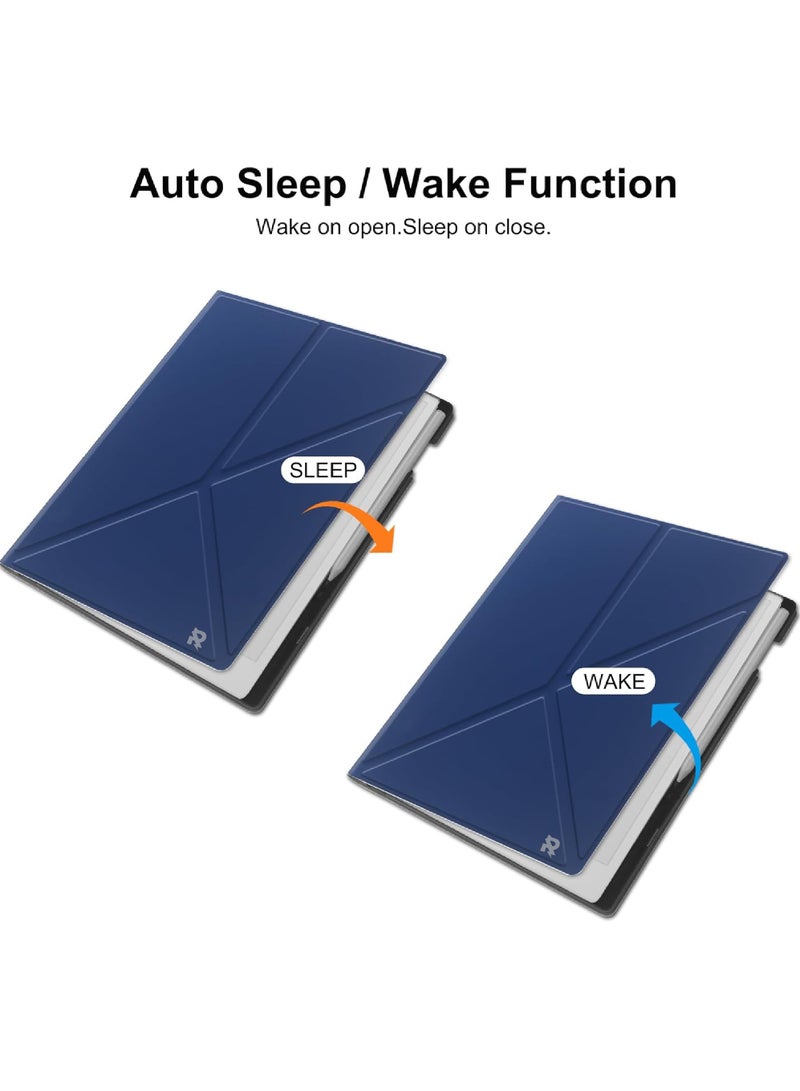 روك بو Remarkable ورقة برو 11.8 بوصة ( صدر في عام 2024 ) الضميمة ، مع دعم مستقر للطي تصميم حقيبة القلم ، مع 11.8 بوصة شاشة ملونة ، التلقائي النوم / الاستيقاظ ، الأزرق Remarkable ورقة الكمبيوتر اللوحي - Image 3