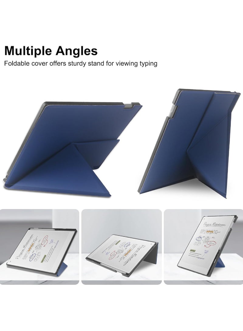 روك بو Remarkable ورقة برو 11.8 بوصة ( صدر في عام 2024 ) الضميمة ، مع دعم مستقر للطي تصميم حقيبة القلم ، مع 11.8 بوصة شاشة ملونة ، التلقائي النوم / الاستيقاظ ، الأزرق Remarkable ورقة الكمبيوتر اللوحي - Image 4