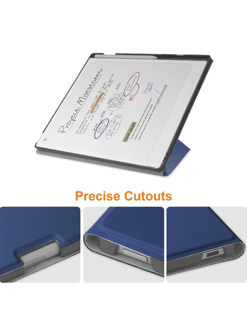 روك بو Remarkable ورقة برو 11.8 بوصة ( صدر في عام 2024 ) الضميمة ، مع دعم مستقر للطي تصميم حقيبة القلم ، مع 11.8 بوصة شاشة ملونة ، التلقائي النوم / الاستيقاظ ، الأزرق Remarkable ورقة الكمبيوتر اللوحي - Image 5