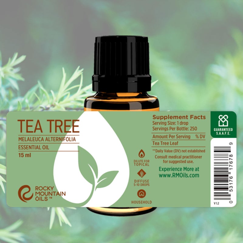 Rocky Mountain Oils Tea Tree Essential Oil - for Aromatherapy Diffuser, Topical, and Home - Nail, Face, Hair, and Skin Care Essential Oils - 15ml - Image 2