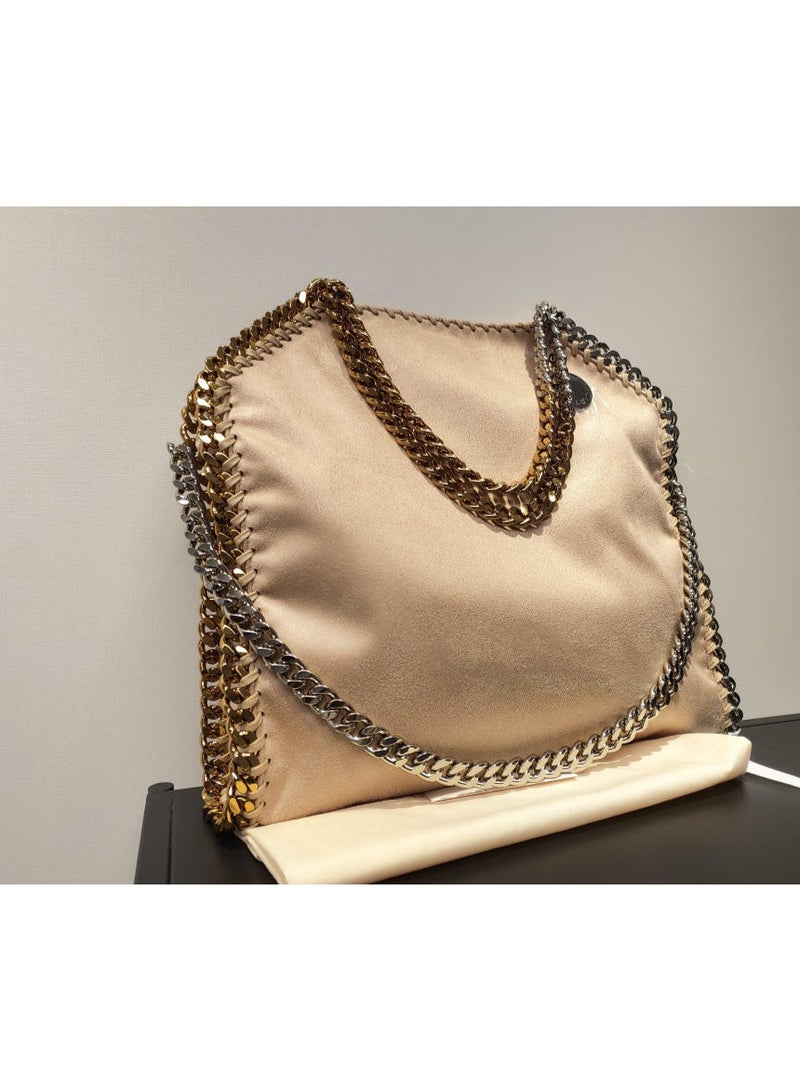 stella falabella chain Fold-Over LARGE size tote bag - Image 4