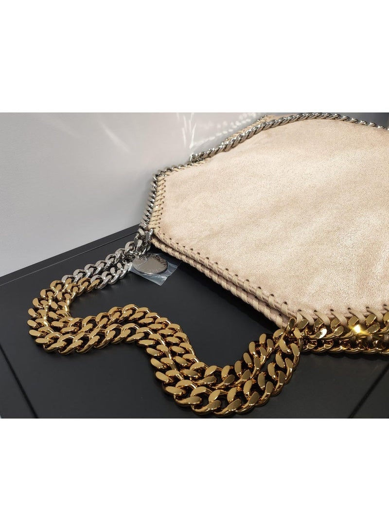 stella falabella chain Fold-Over LARGE size tote bag - Image 3