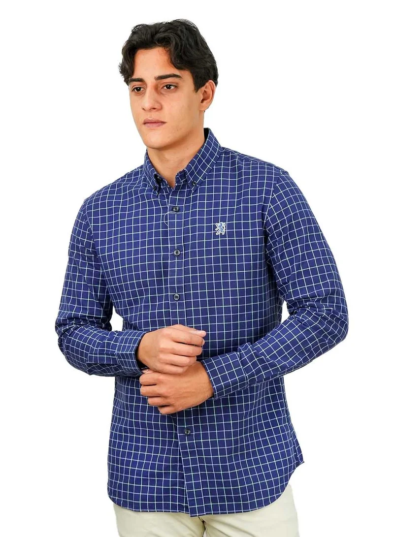 Men's Cotton Oxford Full Opening Long Sleeve Slim Fit Shirt
