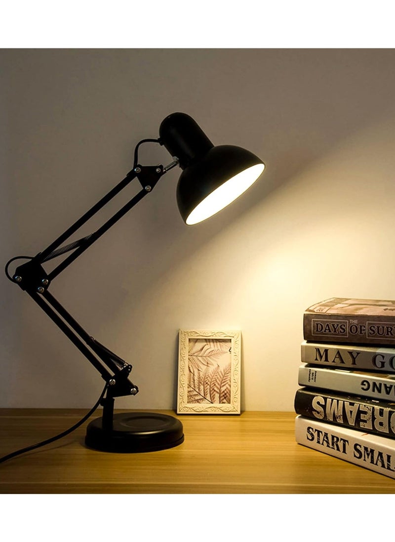 Generic Geometric Desk Lamp with Adjustable Swing Arm - Black  - Image 5