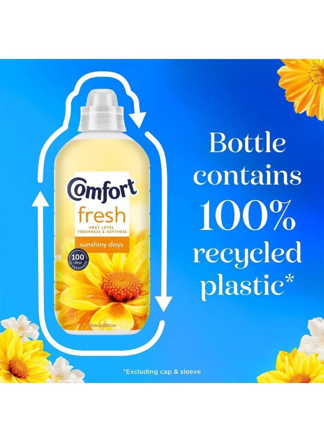 Comfort Fresh Fabric Conditioner – Sunshiny Days | 100 Days of Freshness | Made with 100% Recycled Plastic Bottle - Image 2