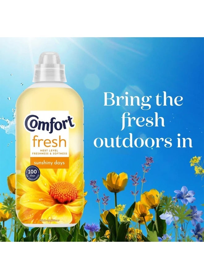 Comfort Fresh Fabric Conditioner – Sunshiny Days | 100 Days of Freshness | Made with 100% Recycled Plastic Bottle - Image 3