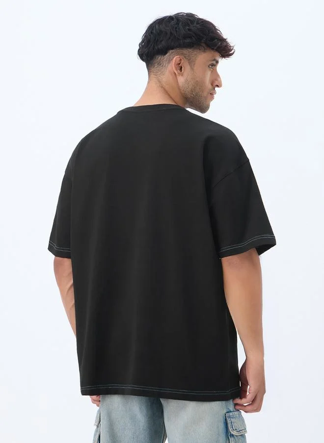 ذا سوليد ستور Pets On Prints Dawg Oversized T-Shirts