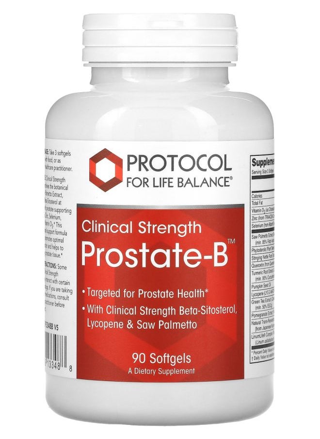 Protocol For Life Balance Prostate-B Clinical Strength 90 Softgels 
