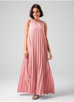 Arafa Sleeveless Dress (Pink)  - Image 1