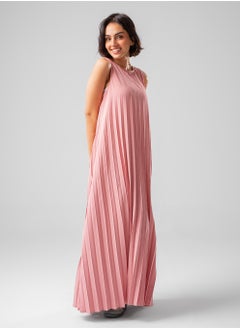 Arafa Sleeveless Dress (Pink)  - Image 2